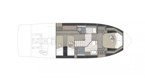 LOWER DECK + 2 CABINS + 2 BATHROOM