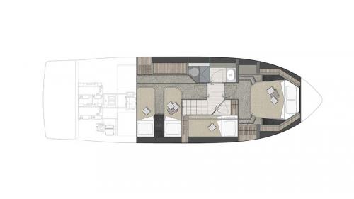 LOWER DECK + 3 CABINS + 1 BATHROOM