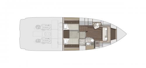 Cranchi - A44 - Layout LOWERDECK 01